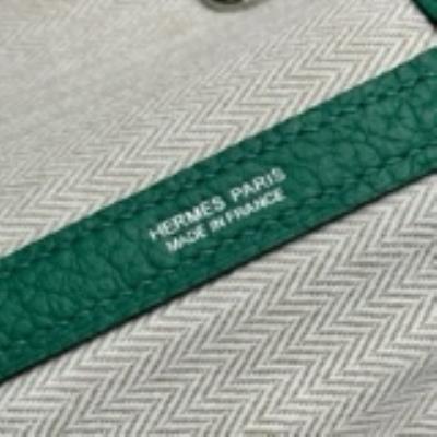 wholesale quality hermes garden party 36 clemence u4 vert vertigo phw